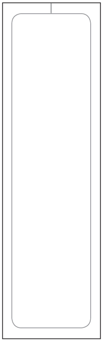 Laser printer Sticker 3 1/8" x 11" BLANK, Perm. Adh., 1 Part - Qty. 250