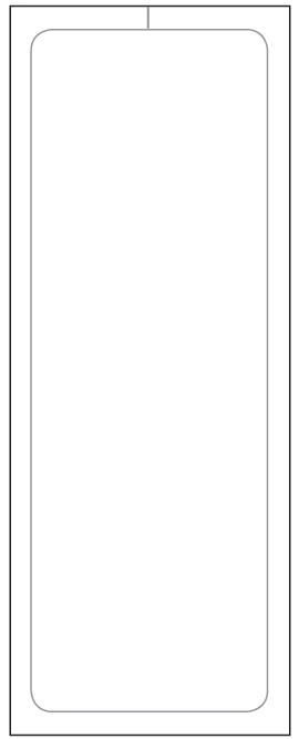 Laser printer Sticker 4.25" x 11" BLANK, Perm. Adh., 1 Part - Qty. 250